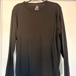 True North Men's Black Merino Wool Blend Base Layer